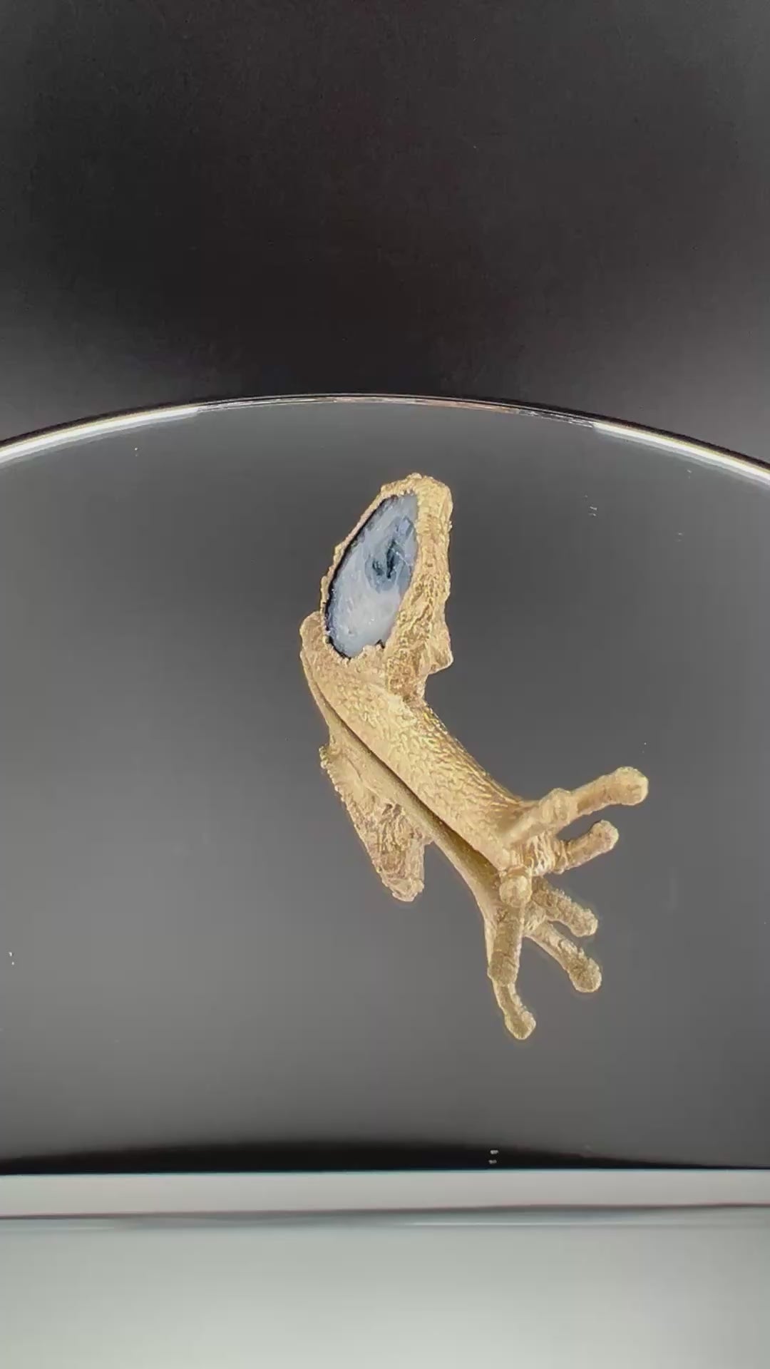 Snail With Mexican Tabasco Geode As Shell