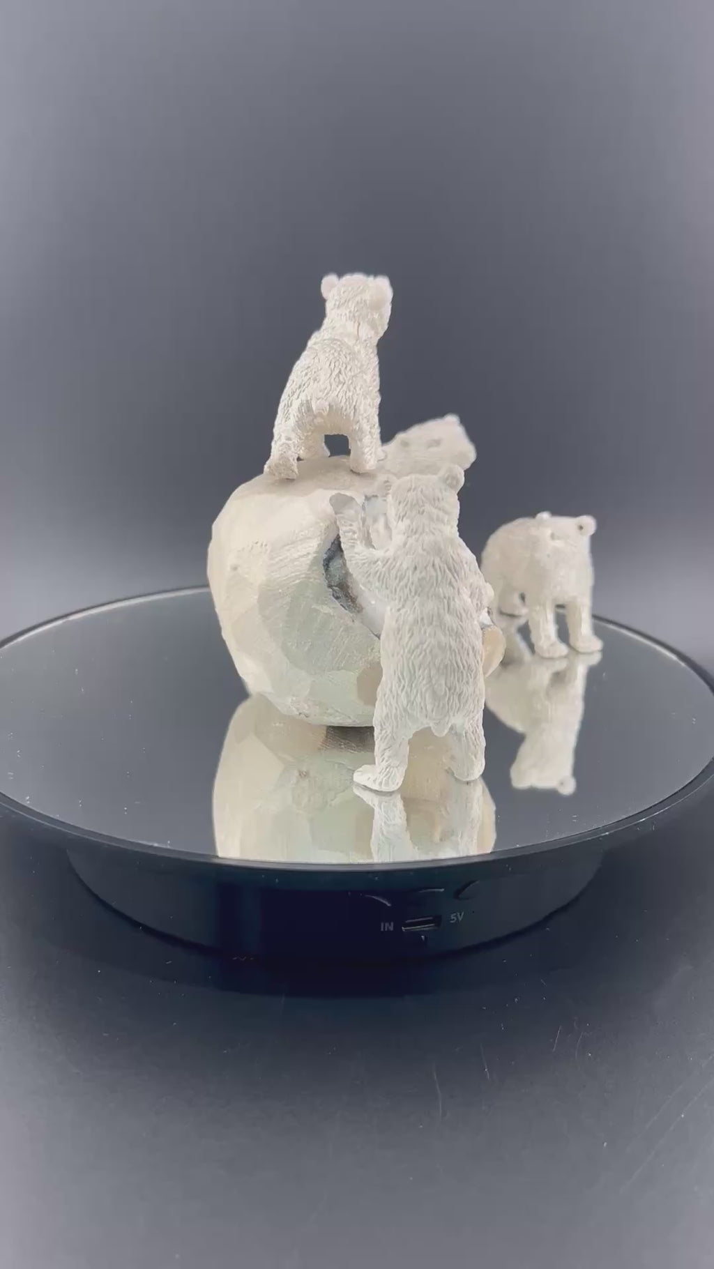 Zeolite White Nickel White Pollar Bear Family