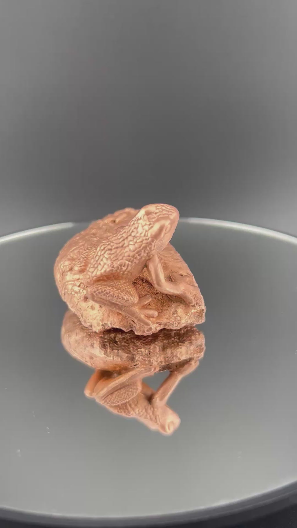 Oco Geode Druzy Hollow Cave With Frog On Top